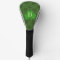Lucky Shamrock Monogram Green Golf Head Cover