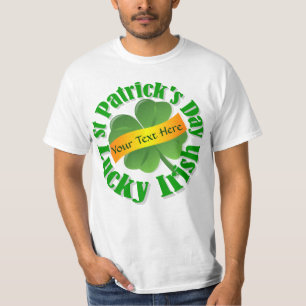 Lucky shamrock personalised  St Patrick's T-Shirt