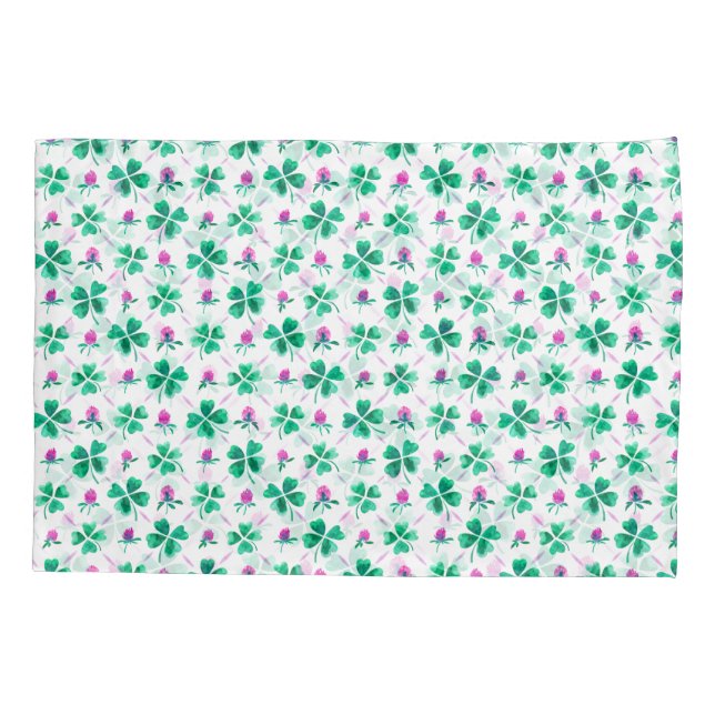 Lucky shamrock pillowcase (Back)