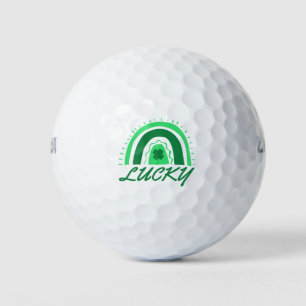 Lucky Shamrock Rainbow Golf Balls