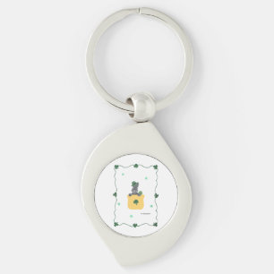 Lucky Shamrock Scottie Key Ring