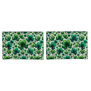 Lucky Shamrock St. Patrick’s Day Pillowcase