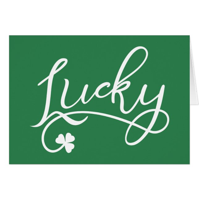 Lucky Shamrock St Patricks Day (Front Horizontal)