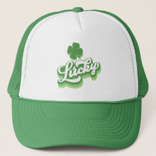 Lucky Shamrock St Patrick's Day Irish Trucker Hat