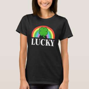 Lucky Shamrock St Patrick's Day Saint Paddy's Rain T-Shirt