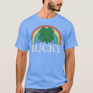 Lucky Shamrock St Patricks Day Saint Paddys Rainbo T-Shirt
