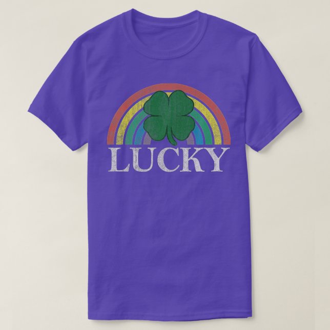 Lucky Shamrock St  T-Shirt (Design Front)