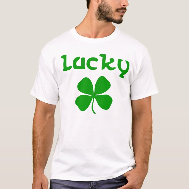 LUCKY shamrock T-Shirt (Front)