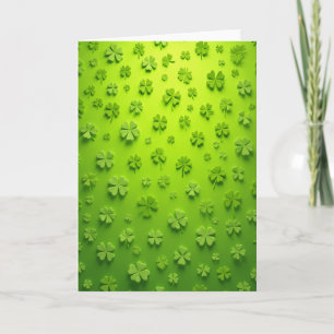 Lucky Shamrocks Clover Field Card
