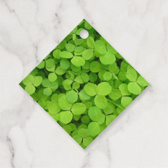 "Lucky Shamrocks!" Favour Tags (Front)