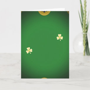 Lucky Shamrocks Fortune Card