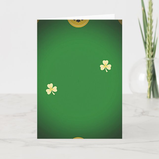 Lucky Shamrocks Fortune Card (Front)