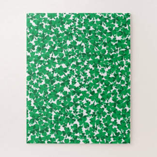 Lucky Shamrocks St Patricks Day Jigsaw Puzzle