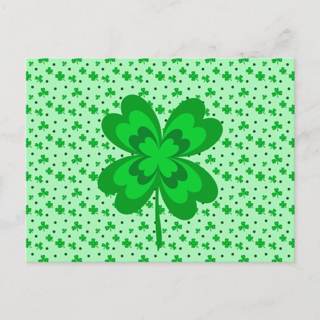 Lucky Shamrocks St. Patrick's Day Party Invite (Front)