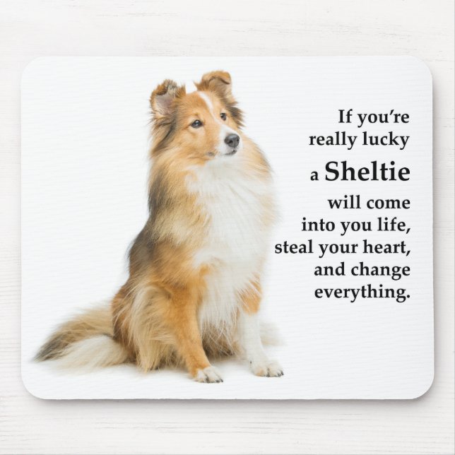 Lucky Sheltie Mouse Mat (Front)