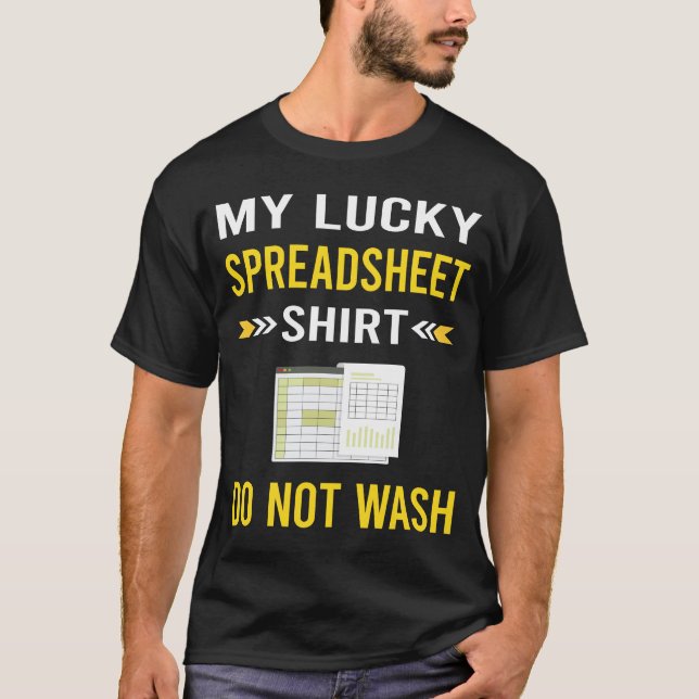 Lucky Shirt Spreadsheet Spreadsheets (Front)