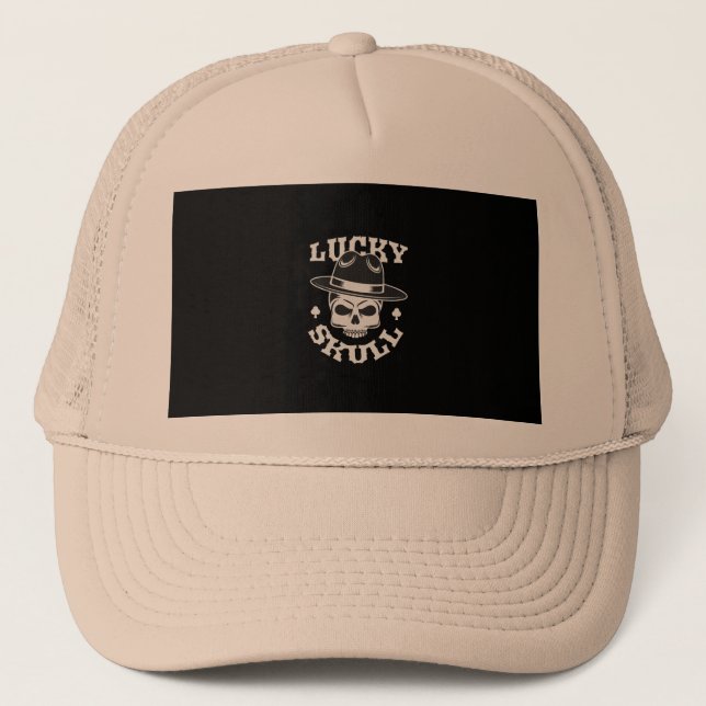 lucky shull design trucker hat (Front)