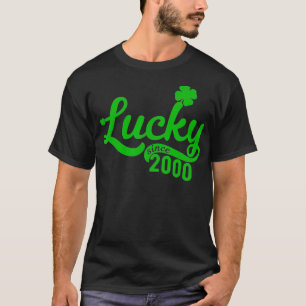 Lucky Since 2000 Gift For 21 Year Old 21st Birthda T-Shirt