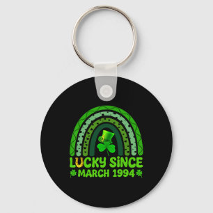 Lucky Since March 1994 Birthday 30th St Patricks D Key Ring