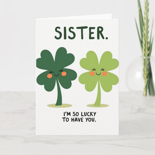 Lucky Sister Card (Front)