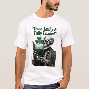 Lucky Skeleton Stout T-Shirt Dead Lucky