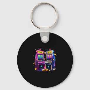 Lucky Slot Machine Casino Gambling Lovers Las Vega Key Ring