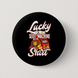 Lucky Slot Machine Casino Las Vegas Gambling 6 Cm Round Badge