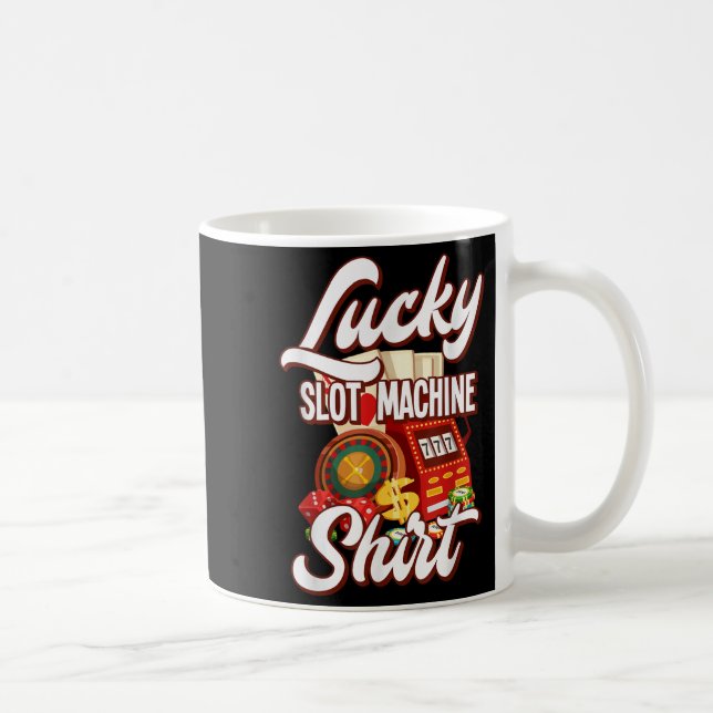 Lucky Slot Machine Casino Las Vegas Gambling  Coffee Mug (Right)