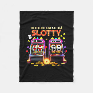 Lucky Slot Machine Casino Las Vegas Gambling Lover Fleece Blanket