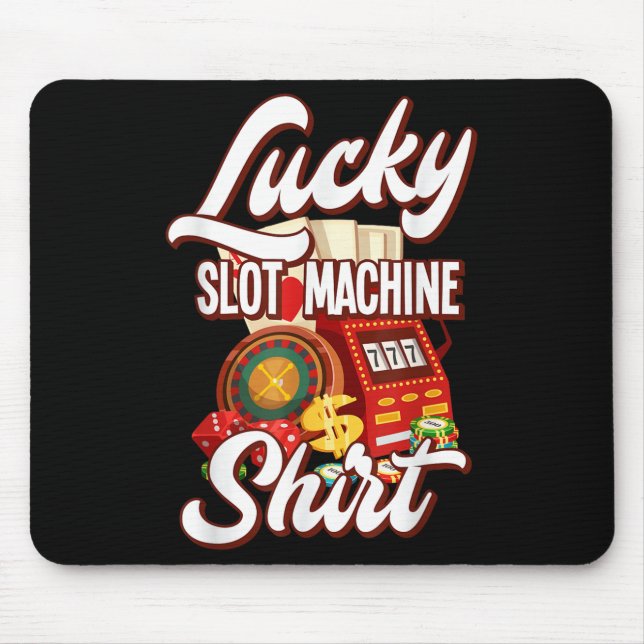 Lucky Slot Machine Casino Las Vegas Gambling  Mouse Mat (Front)