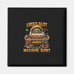Lucky Slot Machine Gambling Lovers Casino Las Vega Magnet