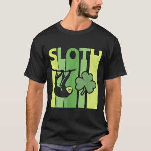 Lucky Sloth St Patrick S Day Irish Vintage Retro S T-Shirt
