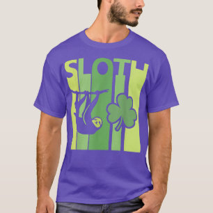 Lucky Sloth St Patrick's Day Irish Vintage Retro S T-Shirt