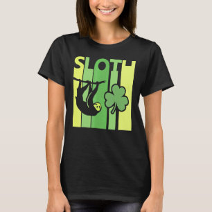 Lucky Sloth St Patrick's Day Irish Vintage Retro S T-Shirt