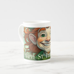 Lucky Smiles on St. Patrick’s Day Bone China Mug