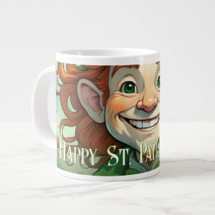 Lucky Smiles on St. Patrick’s Day Large Coffee Mug