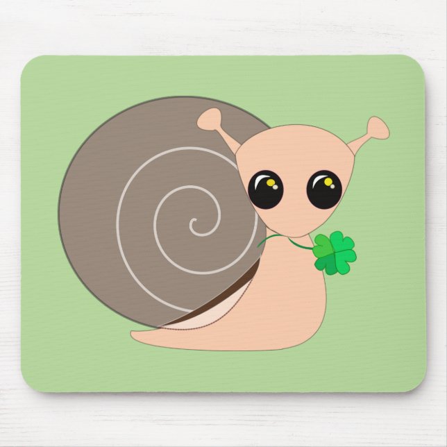 Lucky Snail Mouse Mat (Front)