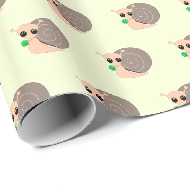 Lucky Snail Wrapping Paper (Roll Corner)