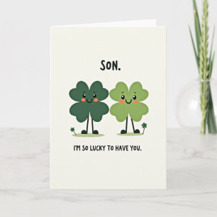 Lucky Son Happy Clover Card