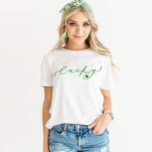 Lucky St. Patrick’s Day Cute Green Script Shirt