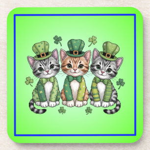 Lucky St. Patrick’s Day Kittens-47474 Coaster