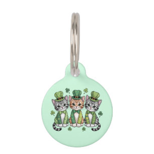 Lucky St. Patrick’s Day Kittens-47474 Pet Tag