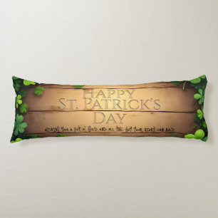 Lucky St. Patrick’s Day Wishes 🍀 Body Cushion