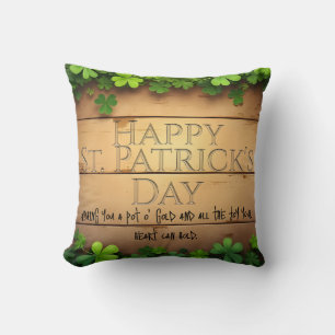 Lucky St. Patrick’s Day Wishes 🍀 Cushion