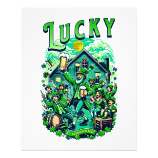 Lucky St Patrick's Day Beer Drinking Pub Party  Photo Print