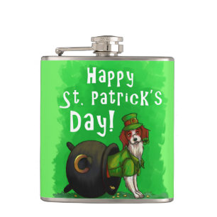 Lucky St. Patrick's Day Dog Hip Flask