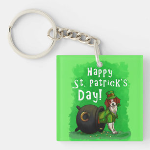 Lucky St. Patrick's Day Dog Key Ring