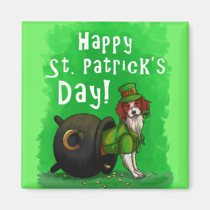 Lucky St. Patrick's Day Dog Magnet