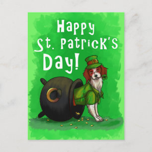 Lucky St. Patrick's Day Dog Postcard