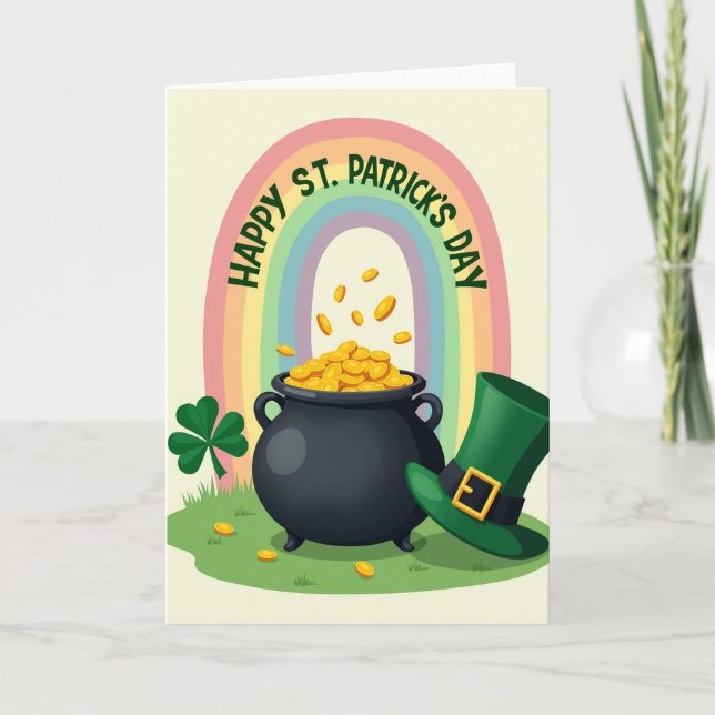 Lucky St Patricks Day Gift Card (Front)